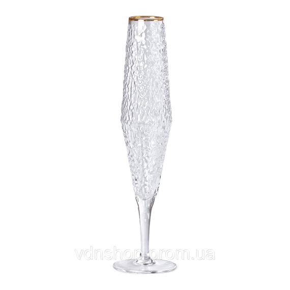 Бокалы для шампанского 250 мл, высокая ножка, набор из 6 штук HP-16-4 | Зображення 1