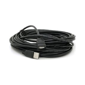 Дата кабель USB 2.0 AM/AF 10.0m ferrite black Voltronic (YT-AM/AF-10BL)