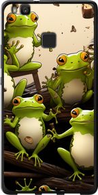 Чехол на Huawei P9 Lite Жабки "5656u-298-17620"