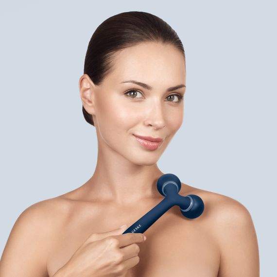 Електронний ультразвуковий ролик для обличчя та тіла GESKE Sonic Facial&Body Roller 4в1 midnight | Зображення 3