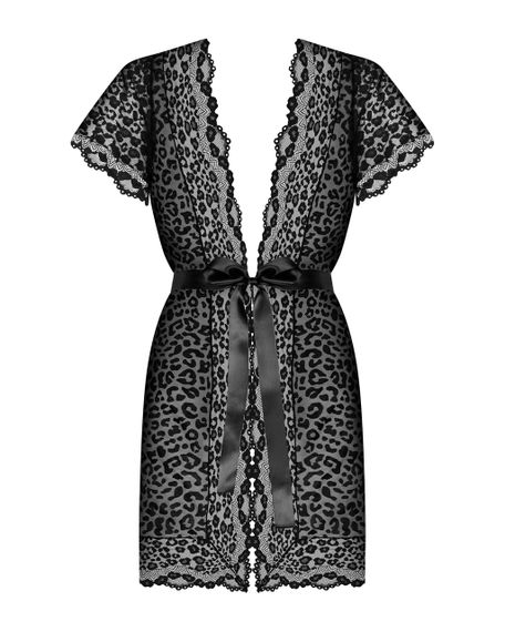 Сексуальный халатик Obsessive Giully peignoir S/M sexstyle | Зображення 4