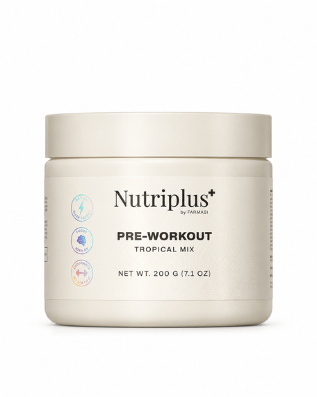 Дієтична добавка PRE-WORKOUT — передтренувальний комплекс для енергії концентрації інтенсивних тренувань Farmasi Nutriplus + 200 г | Зображення 4
