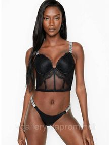 Жіночий мереживний корсет Victoria`s Secret зі стразами, Корсет Вікторія Сикрет Стрази, Корсет жіночий