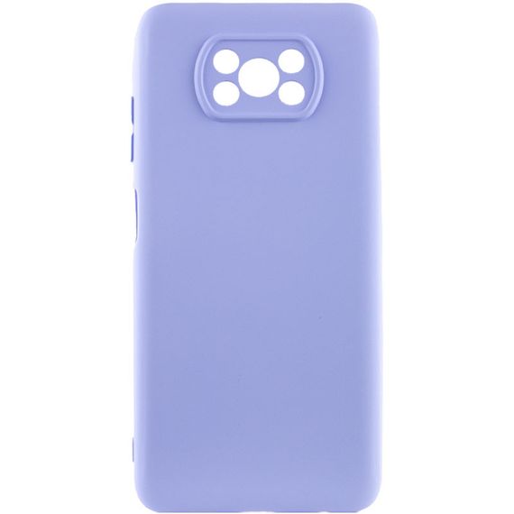 Чохол Silicone Cover Lakshmi Full Camera (AA) для Xiaomi Poco X3 NFC / Poco X3 Pro Бузковий / Dasheen