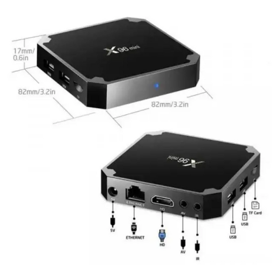 Смарт тв приставка з пультом Smart TV X96 Mini 2/16 Гб 4К MA384, фільми Youtube програми | Зображення 6