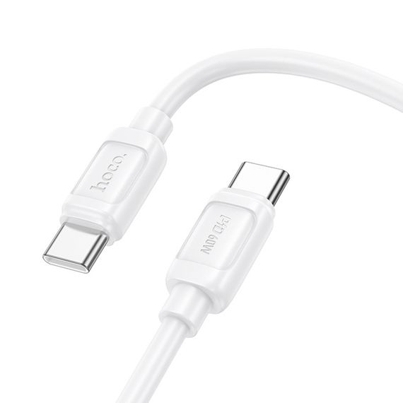 Дата кабель Hoco X115 Surpass Type-C to Type-C 60W (1m) White | Зображення 2