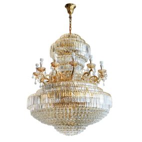 Люстра подвесная хрустальная с подсветкой LED E14 60W G (BCL-345S/61)