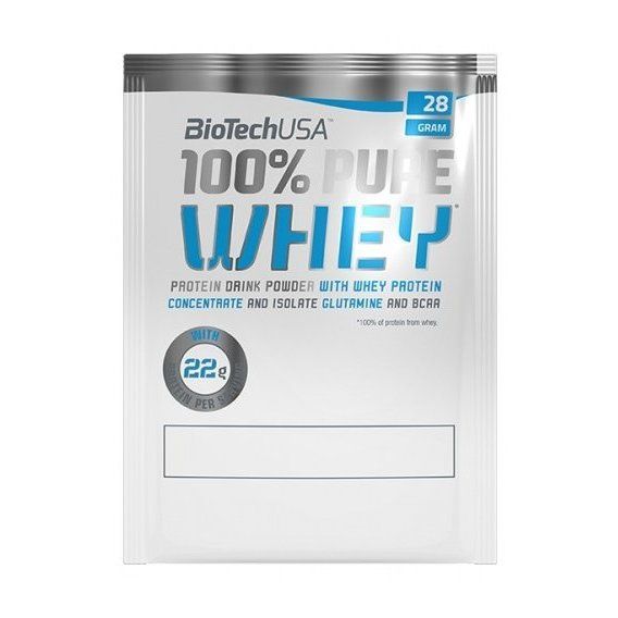 Протеїн BioTechUSA 100% Pure Whey 28 g /1 servings/ Caramel Cappuccino