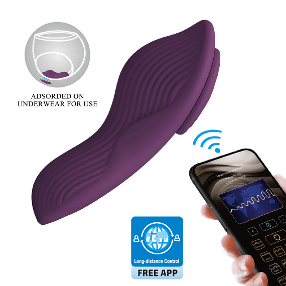 Вібратор - Pretty Love Mobile App Control Mane Stimulator Purple Sex Aura | Зображення 1