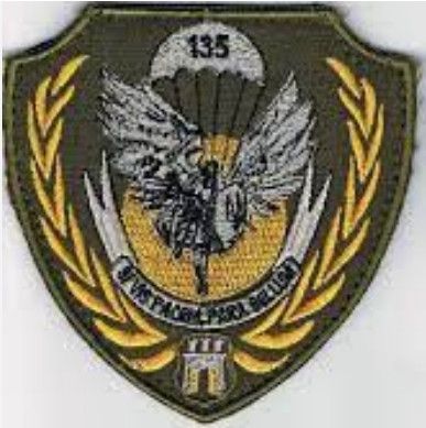 Шеврон 135 окремий батальйон управління ДШВ (олива)