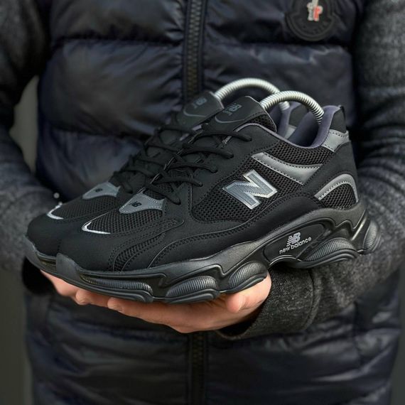 Кросівки  літні New Balance сітка чорні | Зображення 7