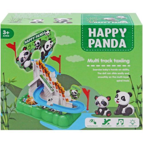 Уцінка. Трек-гірка "Happy Panda", світло, музика не працює механізм підйому