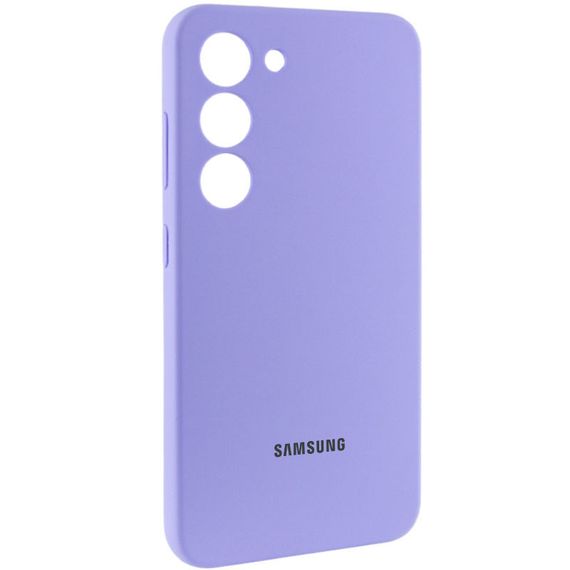 Чохол Silicone Cover Lakshmi Full Camera (AAA) with Logo для Samsung Galaxy S23 Бузковий / Dasheen | Зображення 1