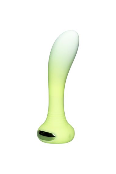Універсальний вібратор з підсвічуванням Every Night Toys для точки G або P, зелений градієнт Sex Aura | Зображення 1