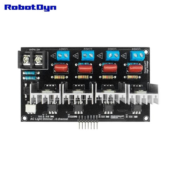 Діммер змінного струму чотирьохканальний 110 / 220V 10A RobotDyn | Зображення 1