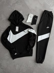 Костюм у стилі Nike з худі чорний