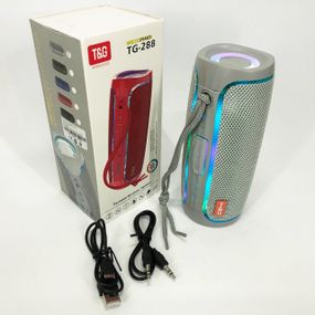 Портативная Bluetooth колонка с LED подсветкой TG288. OX-774 Цвет: серый