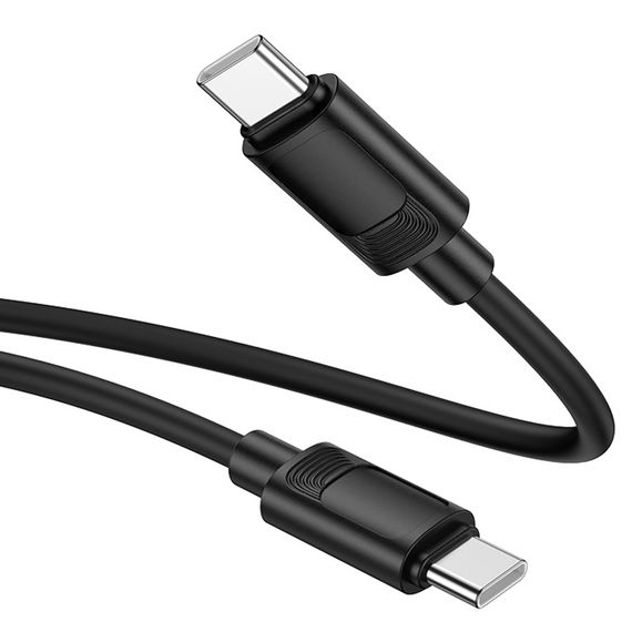 Дата кабель Hoco X122 Benefit Type-C to Type-C 60W (1m) Black | Зображення 2