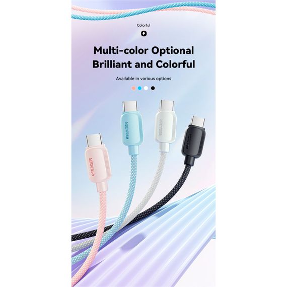 Дата кабель USB-C to USB-C 3.0m 100W black Essager (EXCTT1-WLC01-P) | Зображення 3