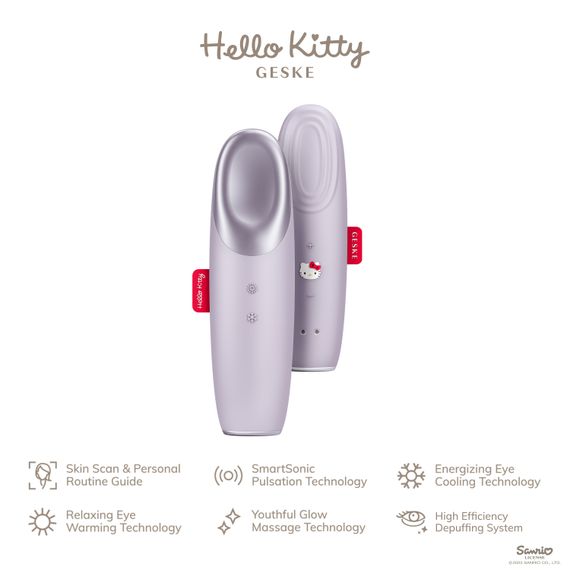 Енерджайзер для очей GESKE Warm&Cool Eye Energizer 6в1 by Hello Kitty pink, Фіолетовий | Зображення 1