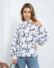 Блуза колір білий розмір M FI_008678