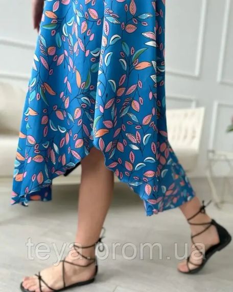 Плаття для жінок колір блакитний розмір 4XL FI_007067 | Зображення 3