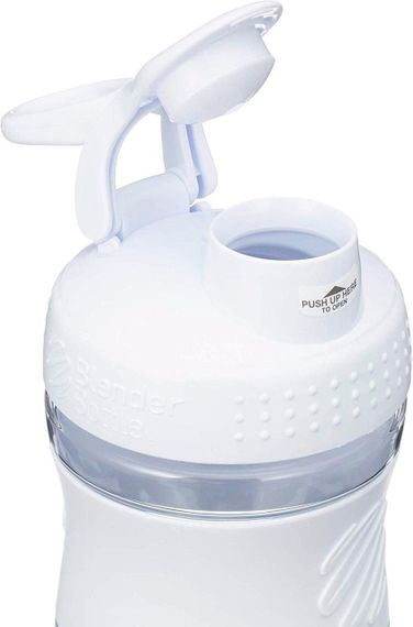 Шейкер спортивний (пляшка) BlenderBottle SportMixer 20oz/590ml White (Original) | Зображення 4