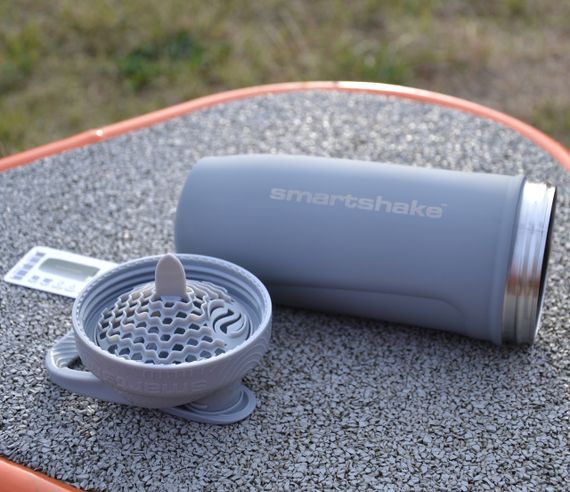 Спортивний шейкер SmartShake металевий Reforce Stainless Steel 30oz/900ml Gray | Зображення 2