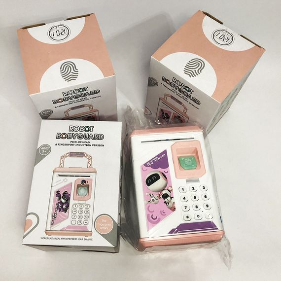 Интерактивная электронная копилка сейф, Копилка с кодовым замком для детей, Детский сейф с замком WB-65 | Зображення 4