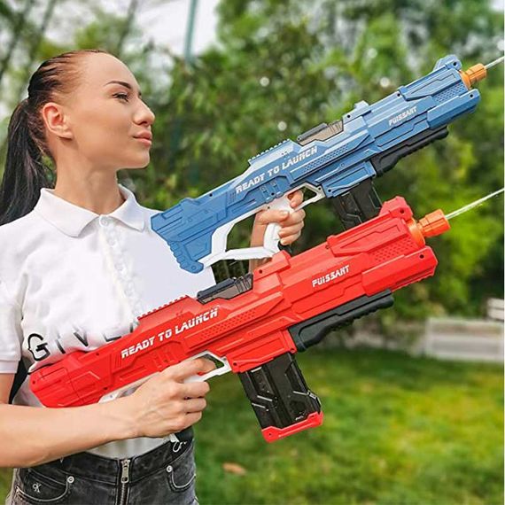 Водяной пистолет детский Combat Water Gun / Аккумуляторный водный бластер с автоматическим набором воды | Зображення 4