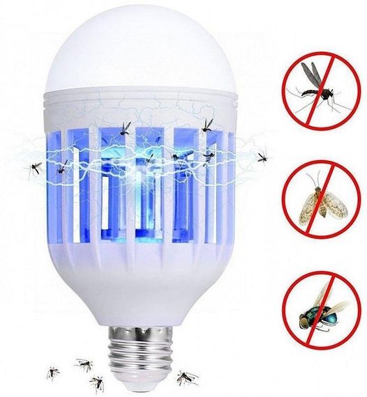Светодиодная лампа отпугиватель от комаров Mosquito Killer Lamp, 15Вт | Зображення 2