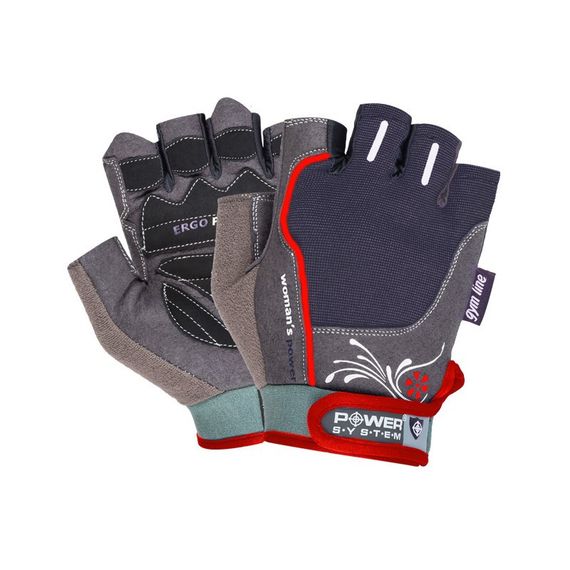 Рукавички для фітнесу Power System PS-2570 Woman’s Power жіночі Black/Red S