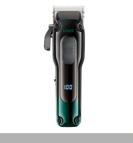 Акумуляторна машинка для стрижки Clipper VGR V-013 Red, 8 насадок, 6500 об/хв, 2000 mAh, LED дисплей (46205-V-013 RED_554)