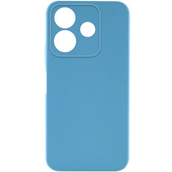 Чехол TPU GETMAN Liquid Silk Full Camera для Xiaomi Redmi Note 14 5G Голубой / Blue