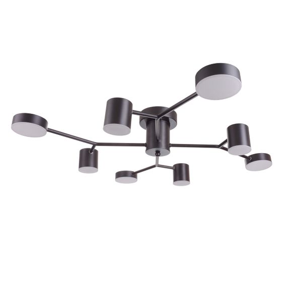 Люстра светодиодная потолочная 56W WW+NW+CW BK (BR-01 634C/8)