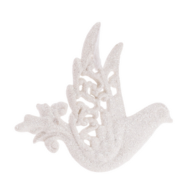 Ялинкова прикраса Птах 11,5*12см білий БОНА ДИ