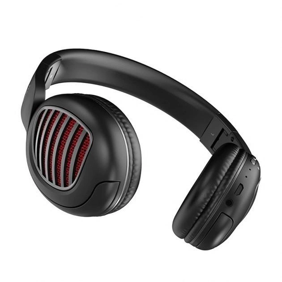 Бездротові навушники Hoco W23 Brilliant (Bluetooth, AUX, MicroSD, блютуз, накладні, повнорозмірні) Чорні | Зображення 1