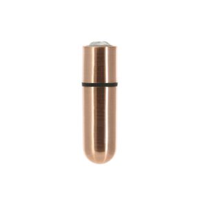 Вибропуля PowerBullet First-Class Bullet 2.5″ with Key Chain Pouch, Rose Gold, 9 режимов вибрации, Розовое