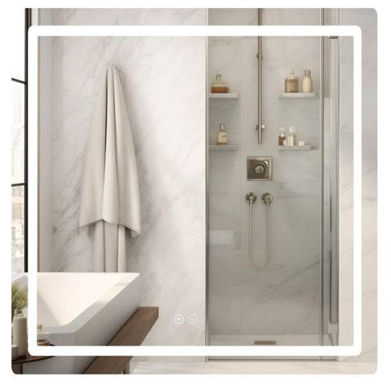 Дзеркало Qtap Mideya (MI2) прямокутне з LED-підсвічуванням Touch QT2078DCF7080