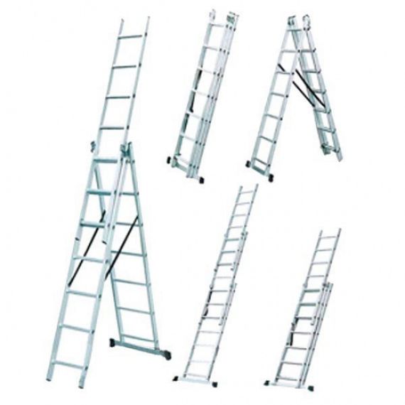 Драбина універсальна LZ3210В WERK 3*10 сх., довжина 6,5/2,9м., вага 13,4 кг