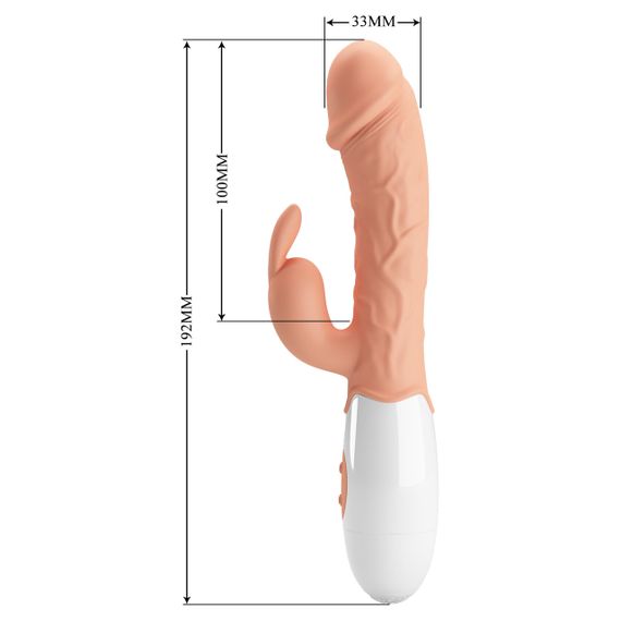 Вібратор - Pretty Love Easter Bunny Vibrator Flesh Sex Aura | Зображення 8