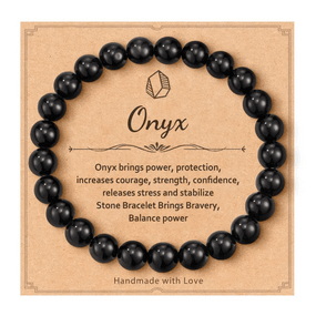 Браслет Чорний матовий Онікс 8мм Без бренду 2594873056