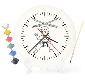 Дитячий набір для творчості годинник-розмальовка Карате 30 см (Г0031)