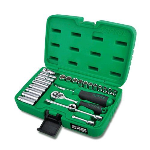 Набор инструмента в кейсе TOPTUL 1/4" 25 ед. GCAI2501
