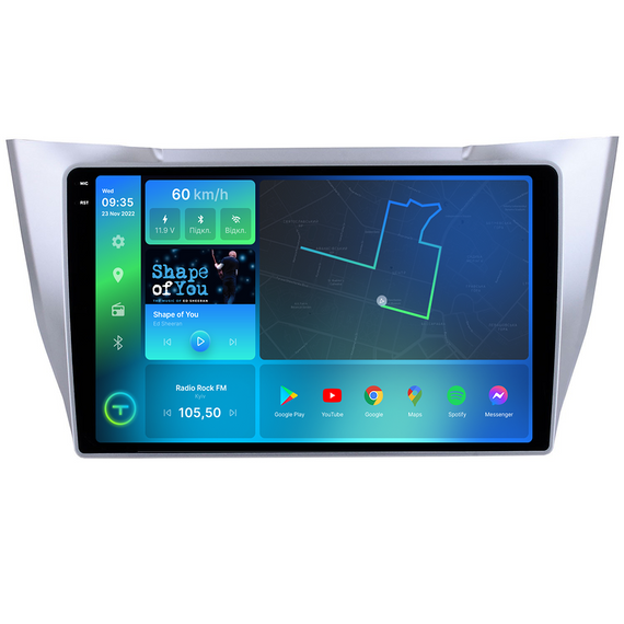 Штатна магнітола Torssen 2K Lexus RX 03-09,Toyota Harrier Grey CAN BUS F106128 4G Carplay DSP | Зображення 1