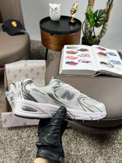 Чоловічі кросівки  New 530 Premium White Grey  весна / лето / осень A3660 43 27.5 см | Зображення 5