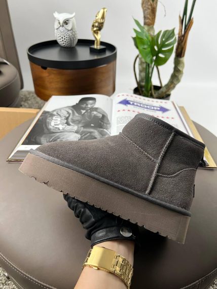 Уггі UGG Classic Ultra Mini Platform Grey Fur | Зображення 8