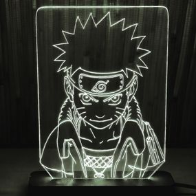 Акриловый светильник-ночник Наруто 2 белый tty-n000139