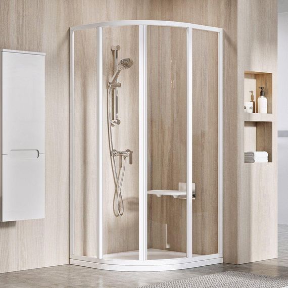 Душова кабіна Ravak SKCP4-90 195 Білий TRANSPARENT