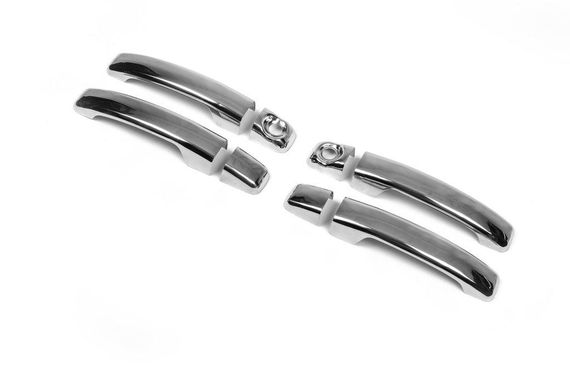 Накладки на ручки (4 шт) 1 отвір, OmsaLine - Італійська нержавейка для Nissan NV300 2016↗ рр. | Зображення 6